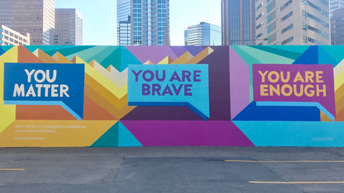 Foto del mural Encuentra Qué Decir en Denver