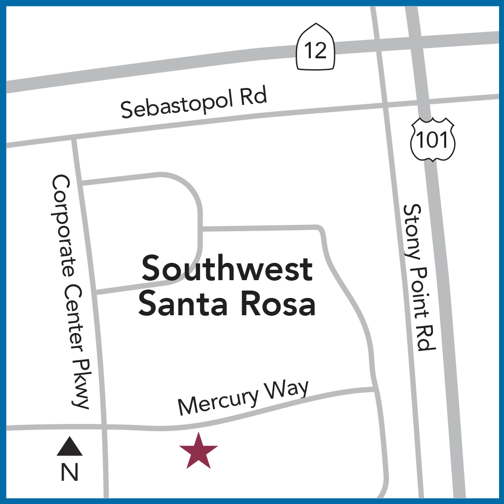 Mapa de Southwest Santa Rosa